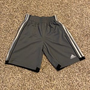 Gray adidas shorts